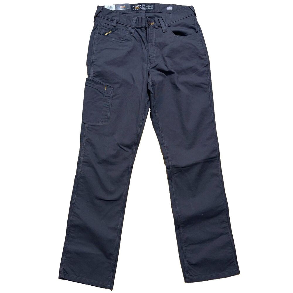 ARIAT Rebar M4 Relaxed Fit Straight Leg Pants 32x34 Gray Work NWT READ